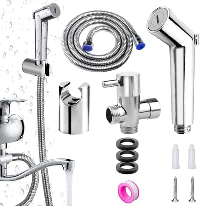 Complete Set van 4 Handdouches voor Bidet, Inclusief Dichtband, Ideaal voor Badkamer en Toilet, Geschikt voor Huisdieren