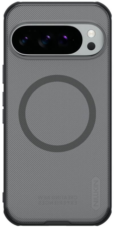 Nillkin Frosted Shield Hoesje Geschikt voor Google Pixel 10 / 10 Pro | Compatibel met MagSafe / Qi2 | Back Cover met Magneet | Transparant Zwart