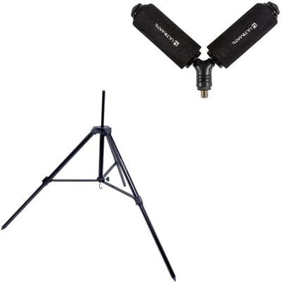 Ultimate Adjustable Tripod With EVA V-Roller Rest 3'' - Hengelsteun