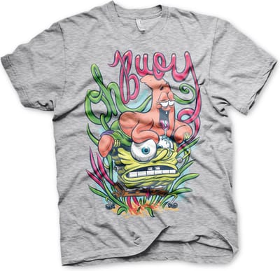 Spongebob Oh Boy T-shirt, heathergrijs