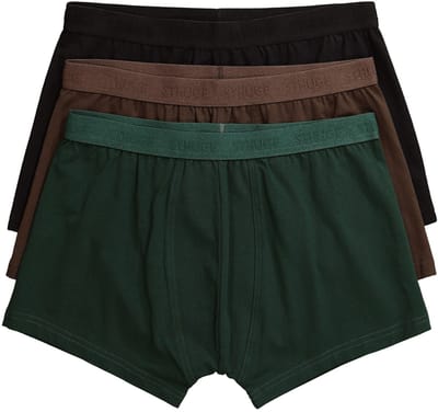 STHUGE - Heren - Hip-pants OEKO-TEX set van 3 onderbroek - Donkergroen - Maat 3XL
