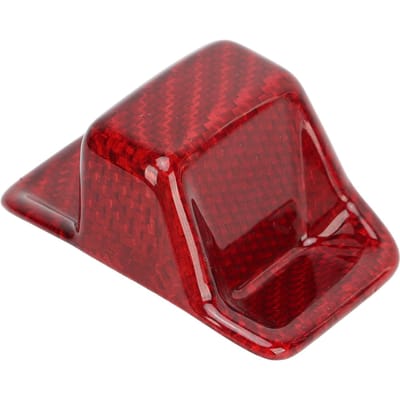 Cache de pommeau de levier de vitesse en fibre de carbone Cache décoratif de tête de levier de vitesse pour A3 S3 RS3 8Y 2021+ Rouge rouge