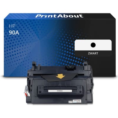 PrintAbout huismerk Toner 90A (CE390A) Zwart Geschikt voor HP