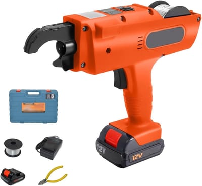 Betonstaal Bindmachine - Oplaadbare Bindtool - Bouwprojecten Ondersteunen - Automatische Bindfunctie - 8-34 mm - Oranje