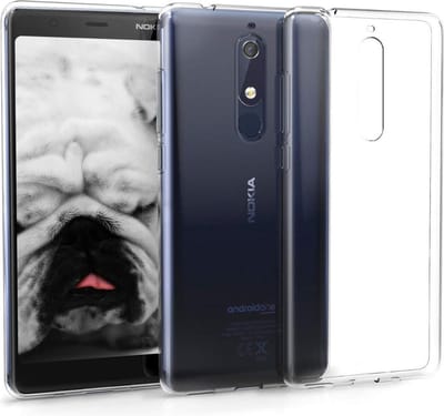 HB Hoesje Geschikt voor Nokia 5.1 - Siliconen Back Cover - Transparant