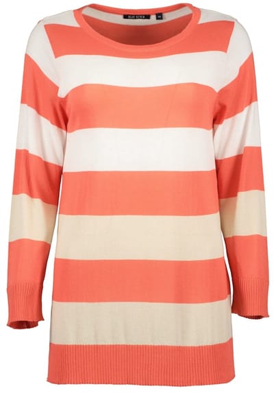 Blue Seven - Trui 147187 rood streep zomer Blue Seven - maat 38