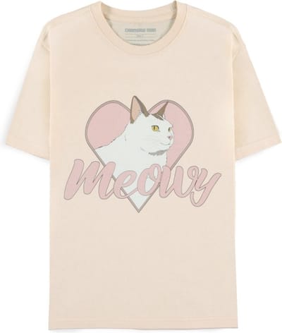 Chainsaw Man - Meowy Dames T-shirt - XS - Beige