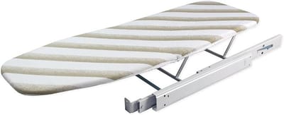 Uittrekbare strijkplank - Inbouw strijkplank - Ruimtebesparend opbergen - Geïntegreerd in meubel - 945 mm lengte - Wit