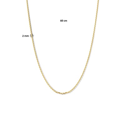 Collier Anker Gediamanteerd 2,0 Mm