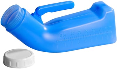 Dailygoody - Urinoirfles - Draagbaar - 1 liter - Mannelijk - Urinoirtoilet voor reizen - Compact en handig in noodgevallen