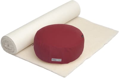 Yoga-Set Comfort Edition - Meditation natur 75 x 180 cm