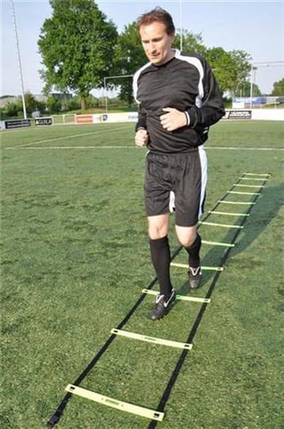 Sportec Trainingsladder Basic Verstelbaar 800 Cm Zwart/geel