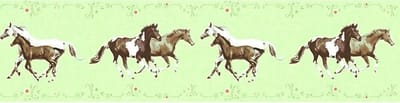 PAARDEN BEHANGRAND | Kinderkamer - meerkleurig - A.S. Création Only Borders 11