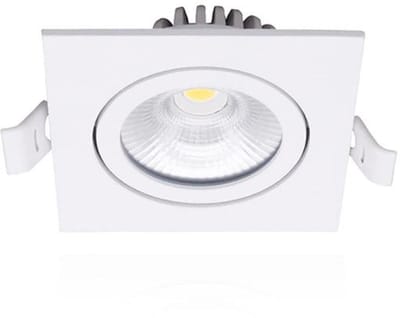 LED inbouwspot - vierkant - 6W - warm wit 2700K - 500 lumen - dimbaar
