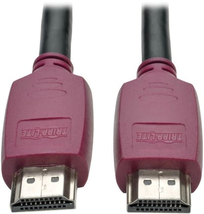 Tripp Lite P569-003-CERT HDMI kabel 0,9 m HDMI Type A (Standaard) Zwart, Bordeaux rood