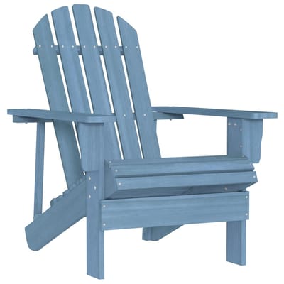 vidaXL - Tuinstoel - Adirondack - massief - vurenhout - blauw