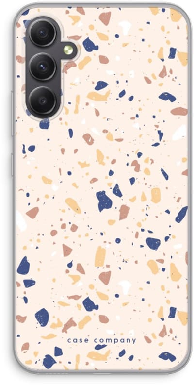 Case Company® - Hoesje geschikt voor Samsung Galaxy A34 hoesje - Terrazzo N°23 - Soft Cover Telefoonhoesje - Bescherming aan alle Kanten en Schermrand
