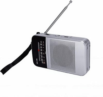 Draagbare AM FM Radio - Batterij Radio - Ontspannen Luisteren - Lange Afstandsontvangst - 15 x 8 x 4 cm
