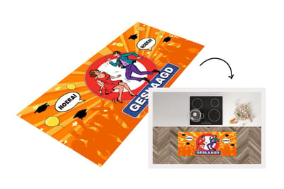 Keukenloper - Loper keuken - Geslaagd - Ballonnen - Feest - 120x50 cm - Keukenloper vinyl
