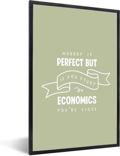 Fotolijst incl. Poster - Economie - Onderwijs - Opleiding - Leren - 40x60 cm - Posterlijst