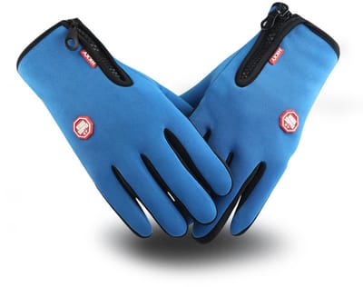 Handschoenen - Anti-slip - Touchscreen/touch-tip - Winter - Unisex - Maat M - Blauw - Jonyx