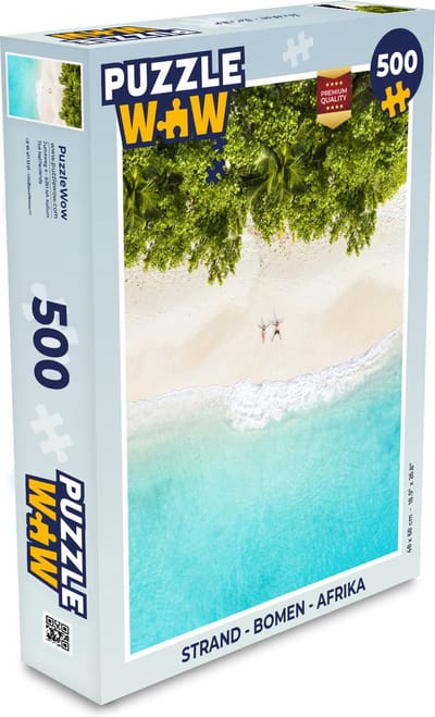 Puzzel Strand - Bomen - Afrika - Legpuzzel - Puzzel 500 stukjes