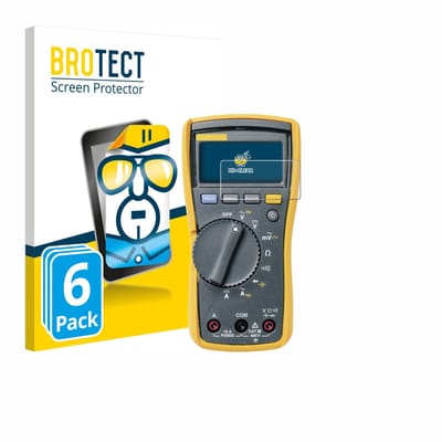 BROTECT - Screenprotector voor Fluke MultiMeter 115 - Folie Beschermfolie transparant 6 Stuks