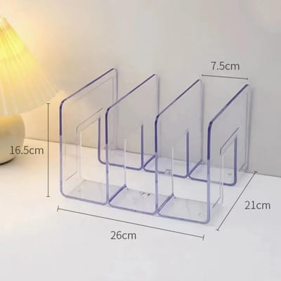 Handtas Opberg Organizer Rek Kledingkast Divider Plank Tas Opbergrek Transparante Portemonnee Handtas Divider Plank Tassen Display Rek 3 grids transparant