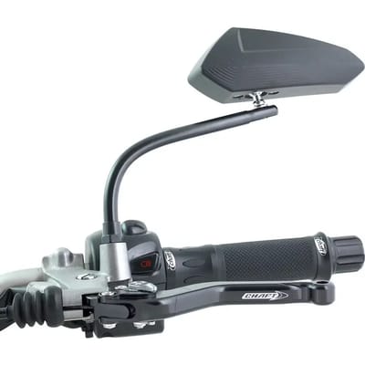 Het paar motorfiets spiegels Chaft silly titane diam 8