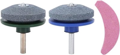 Messenslijper Voor Grasmaaiers - Universeel - Hoge Hardheid - 3 Stuks Slijpsteen - Slijpsteen Voor Het Slijpen - Tuingereedschap - Accessoires Voor Grasmaaiers - Geschikt voor Alle Modellen iPad