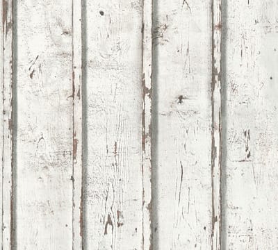Landelijk behang Profhome 953701-GU vliesbehang glad met natuur patroon mat wit crèmewit grijs 5,33 m2