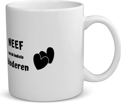Akyol - neef van de leukste kinderen koffiemok - theemok - Neef - de leukste neef - verjaardag - cadeautje voor neef - kado - geschenk - 350 ML inhoud