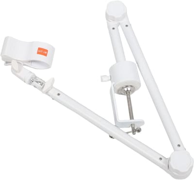 Microfoonstandaard - Boomarm Houder - Opnemen Zingen - Ruimtebesparend Ontwerp - 110 cm - Wit