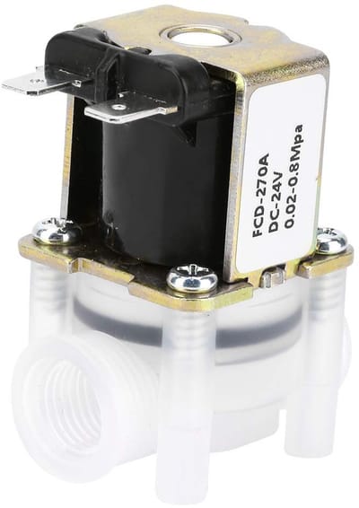 Dailygoody - 1/4 Inch Normaal Gesloten Solenoidklep - 24V DC voor Waterbeheersing