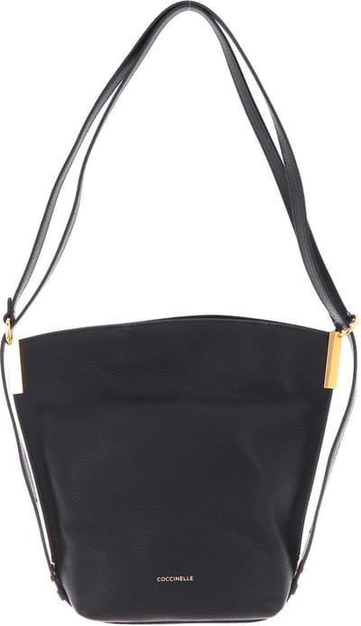 COCCINELLE Leren Schoudertas Estelle Handbag Noir Zwart