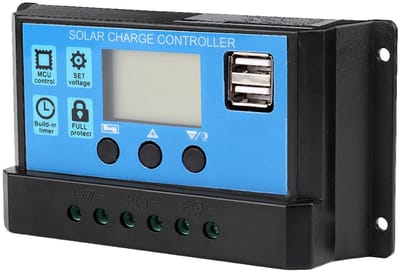 Store_8 60A Solar Laadregelaar - PWM Controller - 12V 24V - Hoogwaardige Energieoplossing - Geschikt voor Auto en RV - Compact Model