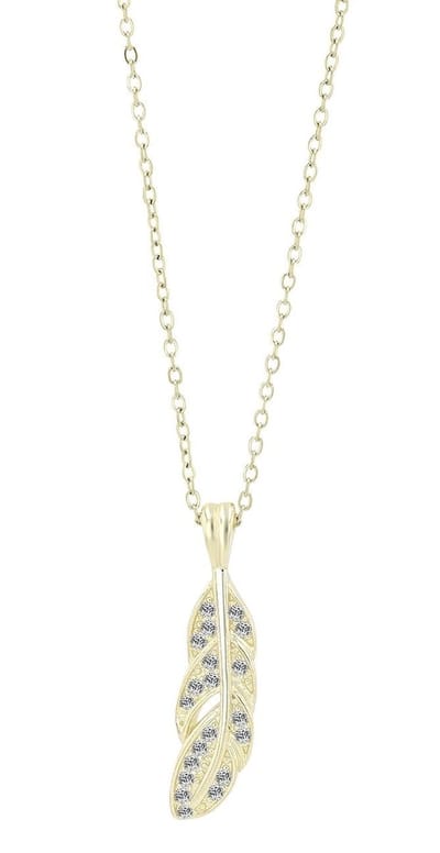 AKZENT Akzent damesketting met hanger "Adley" van 925 Sterlingzilver, gerhodineerd, duurzaam