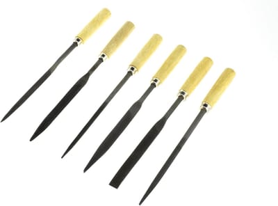 Naaldvijl Set - Metaalvijlen Houtvijlen - Materiaal Bewerken - 6 Verschillende Vormen - 6-1/2 inch - Niet Van Toepassing