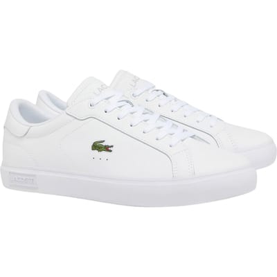 Lacoste POWERCOURT 125 2 SMA WHT/WHT Heren Sneakers - wit / wit