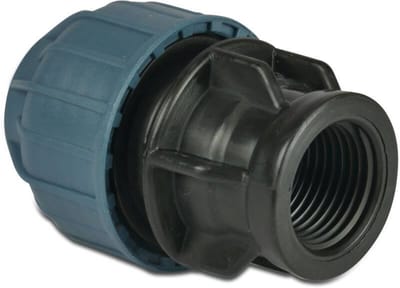 Tyleen toebehoren aansluitstuk binnen zwart / groen 1/2 inch naar 25 mm Deltafix