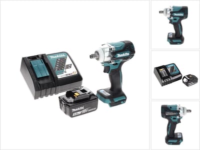 Makita DTW 300 RT1 accu-slagmoersleutel 18 V 330 Nm 1/2" borstelloos + 1x accu 5,0 Ah + oplader