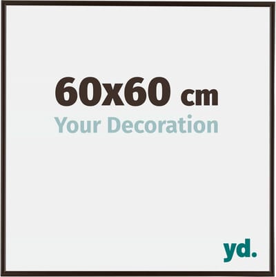 Your Decoration - Fotolijst 60x60 cm - Kunststof - Antraciet - Evry
