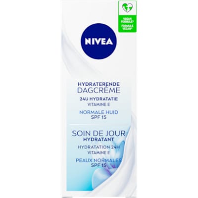 NIVEA Essentials Hydraterende Dagcrème voor Vrouwen SPF 15 - Gezichtscreme Normale huid - Skincare - Moisturizer - Met vitamine E - 50 ml