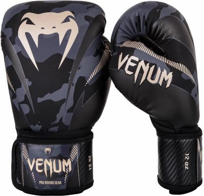 Venum Bokshandschoenen Impact Dark Camo Sand 12 OZ