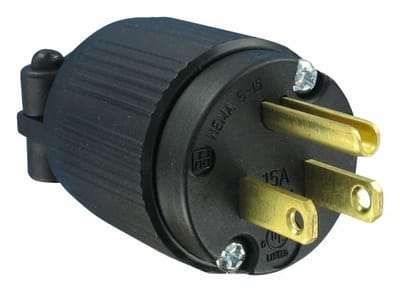 Qualtek Amerikaanse randaarde stekker 125 VAC/ 15 Ampère