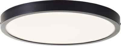 Brilliant LED-plafondlamp Navara G80886/26 voor badkamer, hal, keuken, garage, kunststof, geschikt voor binnen en buiten, zwart - LED permanent geïntegreerd