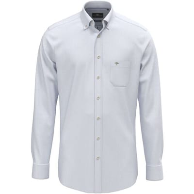 Fynch-Hatton Overhemd Solid Color Premium Washed Oxford Button-Down New Breeze / male
