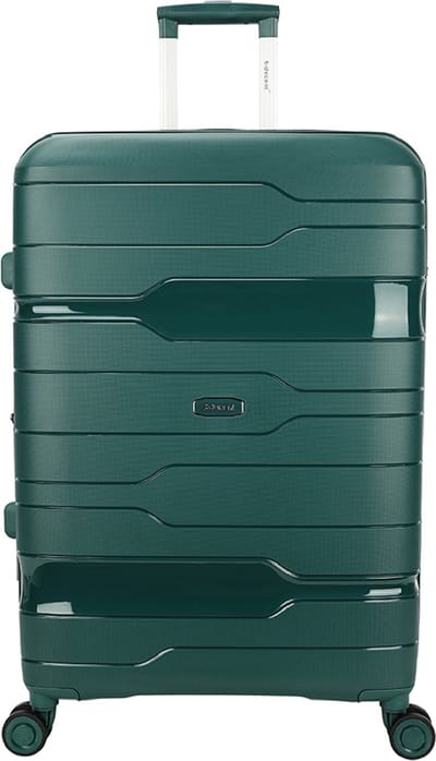 Decent ONE-CITY Grotemaat koffer 76X51X28 cm – Reiskoffer met wielen - Lichtgewicht koffer – Reiskoffer midden - Veilig TSA Cijferslot – Spinner uitbreidbaar trolley - DONKERGROEN