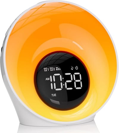 Wekker met Licht en Slaapgeluiden - Wake-up Light met Timer