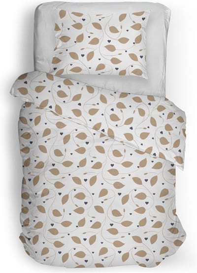 Snoozing Gisele Dekbedovertrek - Eenpersoons - 140x200/220 cm - Beige